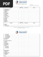 MOVE Equipment and Supply Checklist Move Set No.: Conducted by