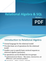 Relational Algebra & SQL