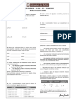 Revisão de Química - p1 - 3º Bimestre - 9º Ano