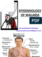 Epidemiology of Malaria: Dr. Maheswari Jaikumar