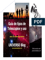 Guía de tipos de telescopios y su uso