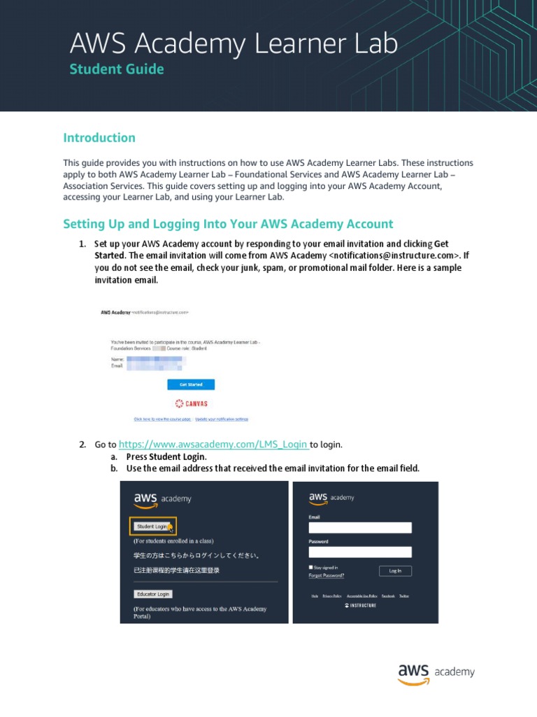 AWS Academy Learner Lab Guide | PDF | Command Line Interface | Computer ...