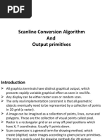 Unit-3 Scan Line Conversion Algorithm