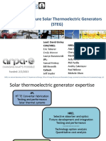 High-Temperature Solar Thermoelectric Generators (STEG) : Lead: David Ginley Csm/Nrel: Nrel