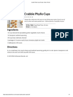 Crabbie Phyllo Cups Recipe - Taste of Home