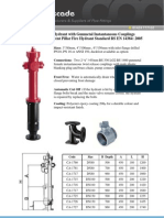 Pillar Fire Hydrant Gunmetal Instantaneous Couplings