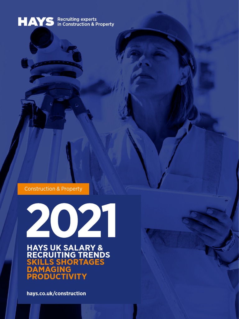 Hays Construction Property Salary Guide 2021 PDF Employment
