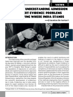 Critically Understanding Admission of Expert Evidence: Problems & Reviewing Where India Stands
