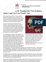Modern Humans or Neandertald New Wvidence Mladec
