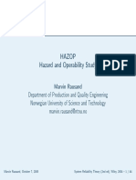Hazop Hazard and Operability Study