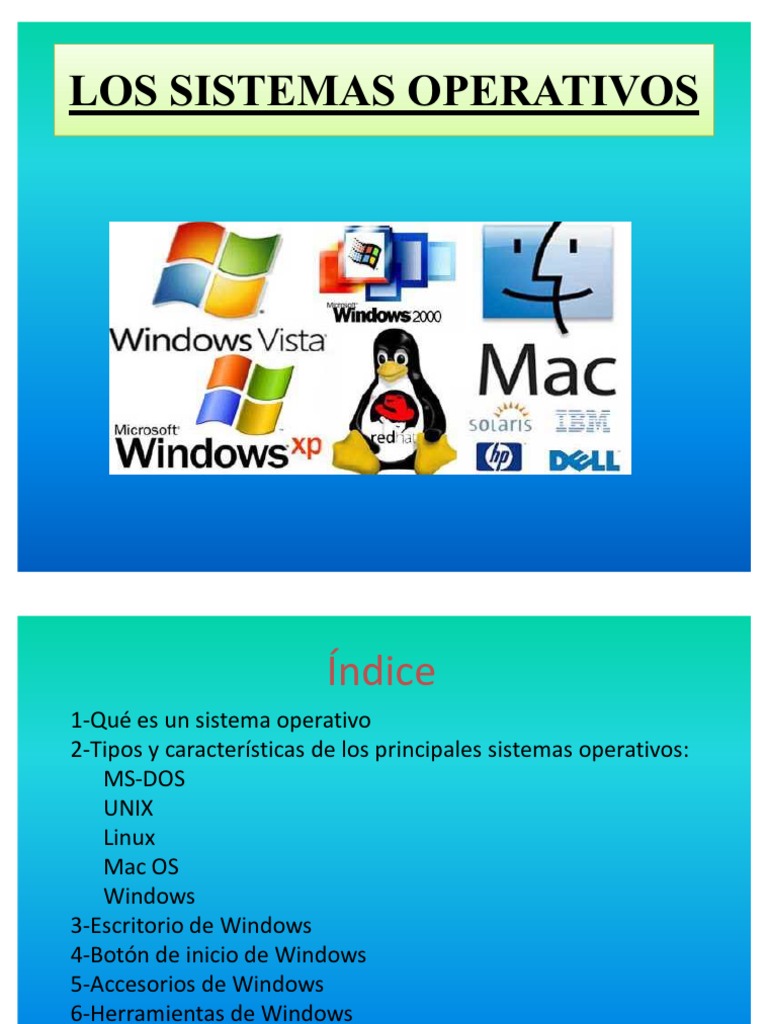 Los Sistemas Operativos Interfaces gráficas de usuario Microsoft