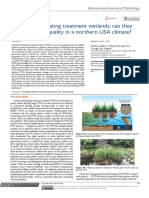 Constructed Floating Treatment Wetlands: Can They Improve Water Quality in A Northern USA Climate?