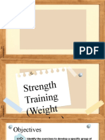 Lesson Strength Training Weight Training