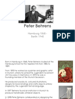 Peter Behrens & Antoni Gaudi