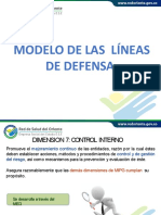 Modelo líneas defensa control