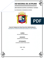 Plan de Trabajo Practicas Pre Profesionales UNA-PUNO Ingeniería de Sistemas UGEL Yunguyo