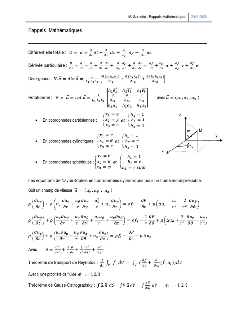 Théorème de transport en mathématiques | PDF | Calcul différentiel ...