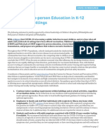 PolicyLab Guidance in Person Education K-12 Educational Settings January 2022