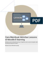 Cara Membuat Aktivitas Lessons Di Moodle