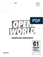 Open World: Answer and Audioscripts
