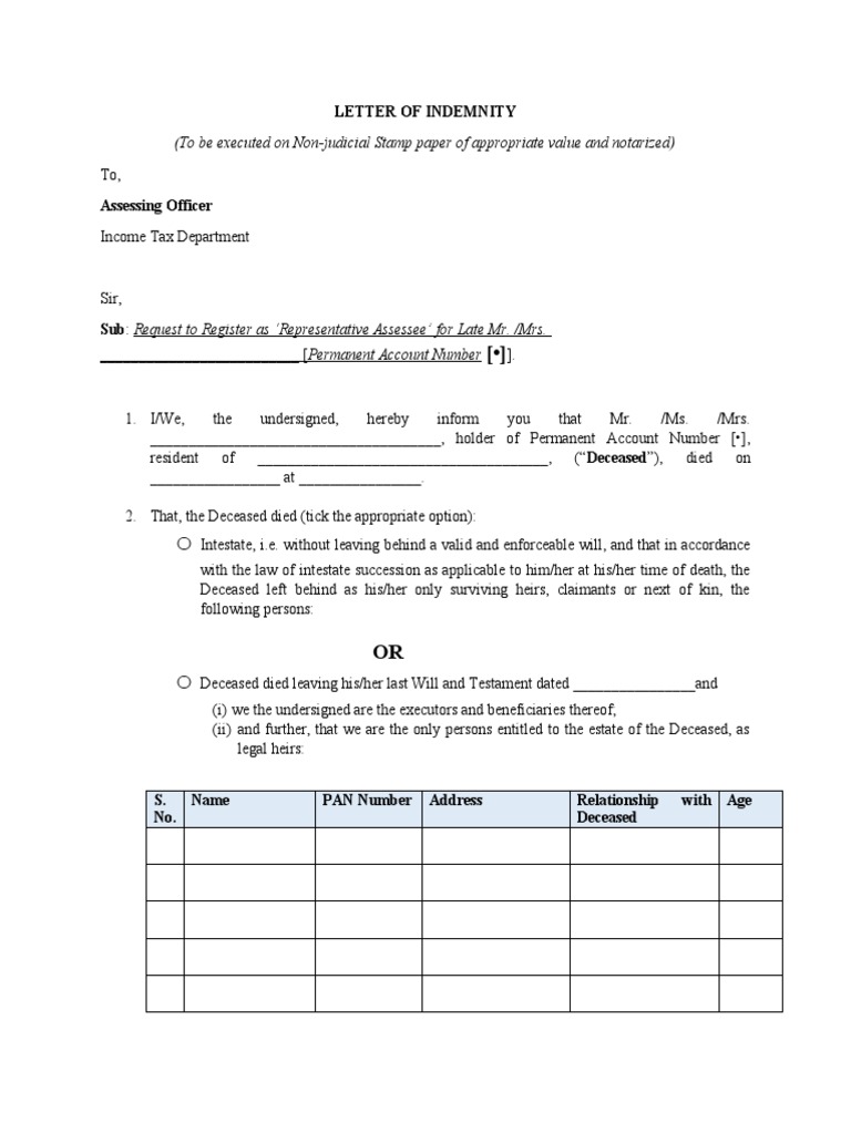 To Be Executed On Non-Judicial Stamp Paper of Appropriate Value and ...
