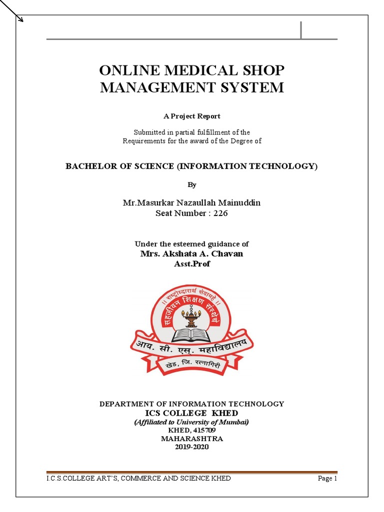 Online Medical Shop Management System | PDF | Databases | User (Computing)