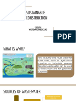 Sustainable Construction: Group 6 Wastewater Recycling