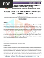 Crime Analysis and Prediction Using Datamining: A Review