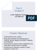 Linear Algebraic Equations and Matrices