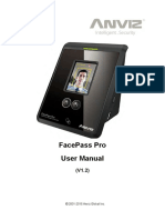 Facepass Pro User Manual: © 2001-2015 Anviz Global Inc