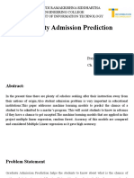 University Admission Prediction