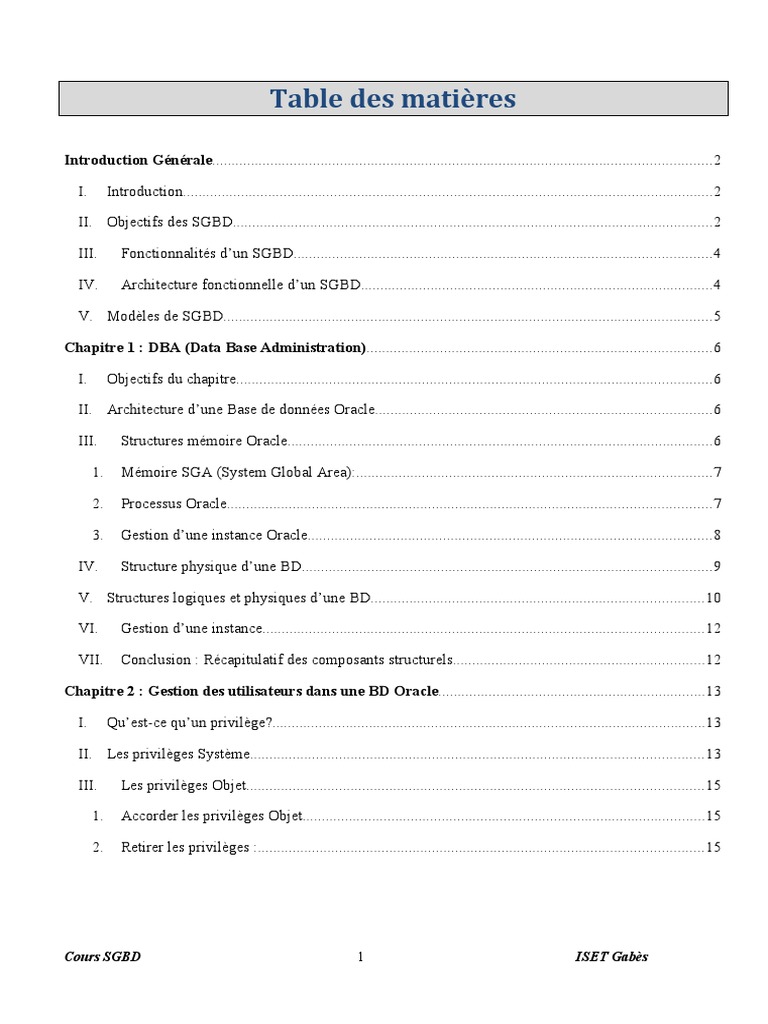 Cours et exercices sur les SGBD | PDF | Bases de données | SQL