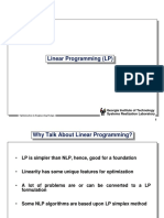 Linear Programming (LP) : Georgia Institute of Technology Systems Realization Laboratory 1