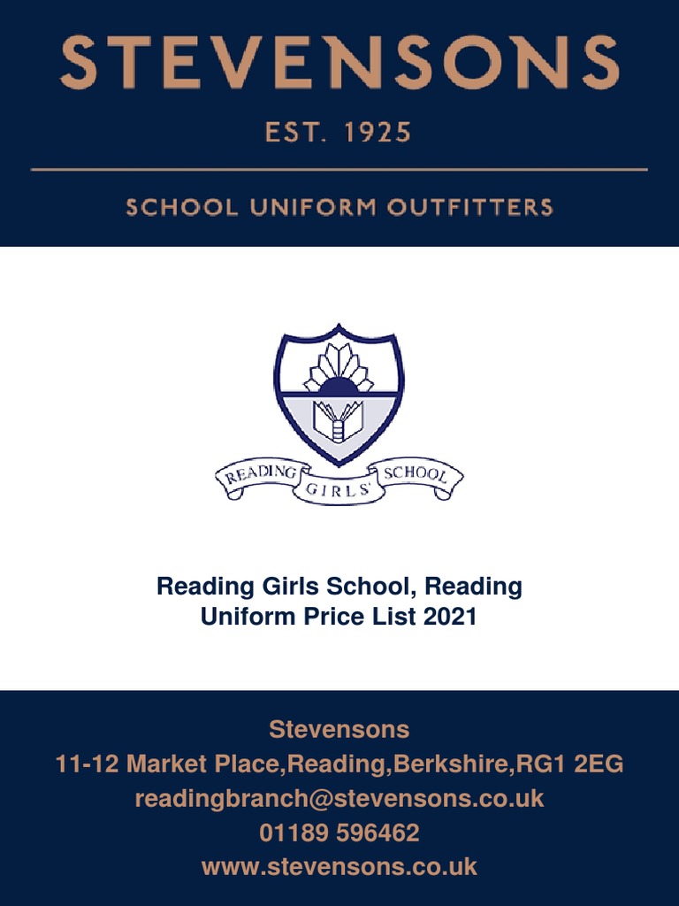 Stevensons Uniform Price List.230719280 PDF Fashion Clothing