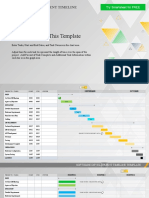 Notes For Using This Template: Software Development Timeline Template