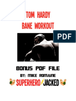 Tom Hardy Bane Workout: Bonus PDF
