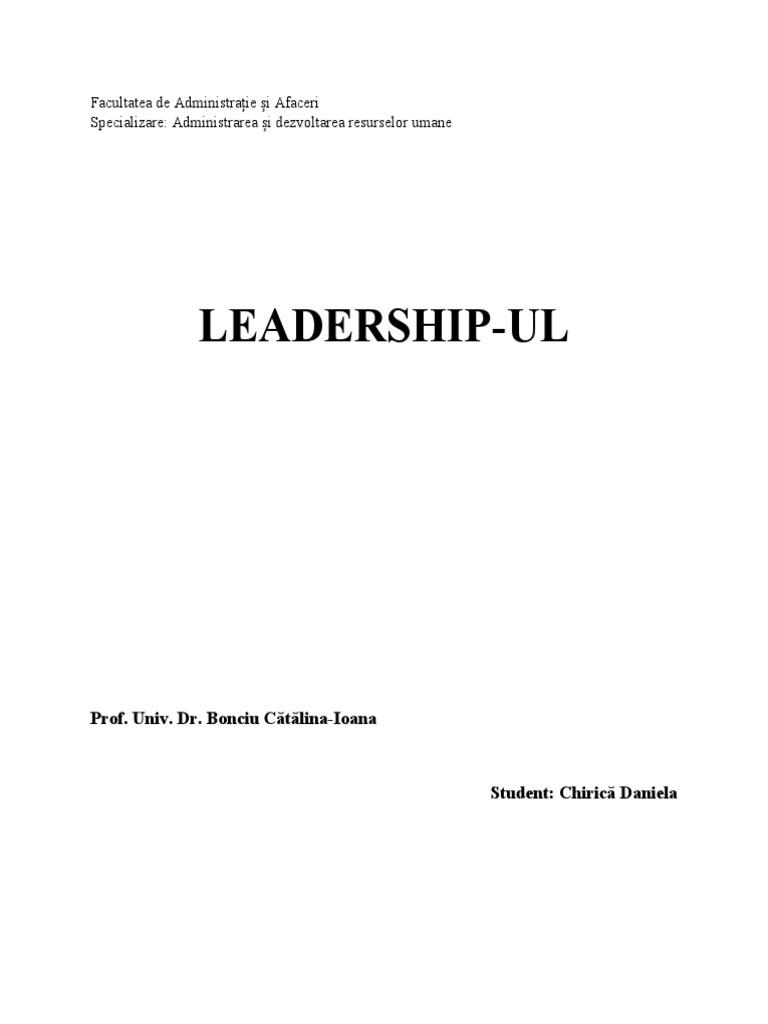 Leadership Ul | PDF
