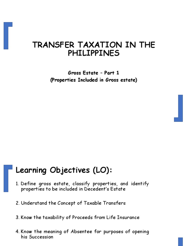 Gross Estate Part 1 (Properties Included in Gross Estate