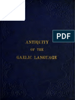 Antiquity of Gaelic