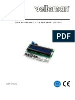 LCD & Keypad Shield For Arduino - LCD1602: User Manual
