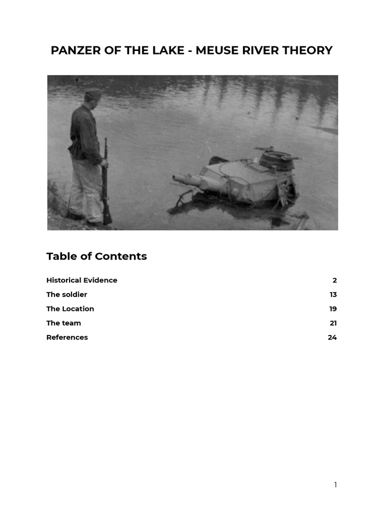 Panzer of the Lake: Meuse River Evidence | PDF | Erwin Rommel ...