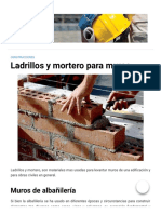 Ladrillos y Mortero para Muros - Ingeniería Civil y Mas