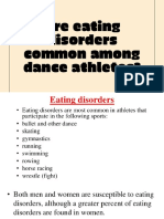 Eating disorders among dance athletes