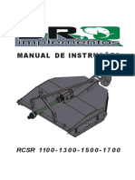 Manual de instruções RCSR roçadeira