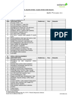 Vessel Hand Over Take Over Checklist - Tug