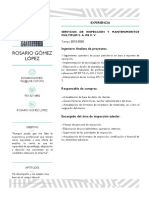 Rosario Gómez López: Ingeniero Analista de Proyectos