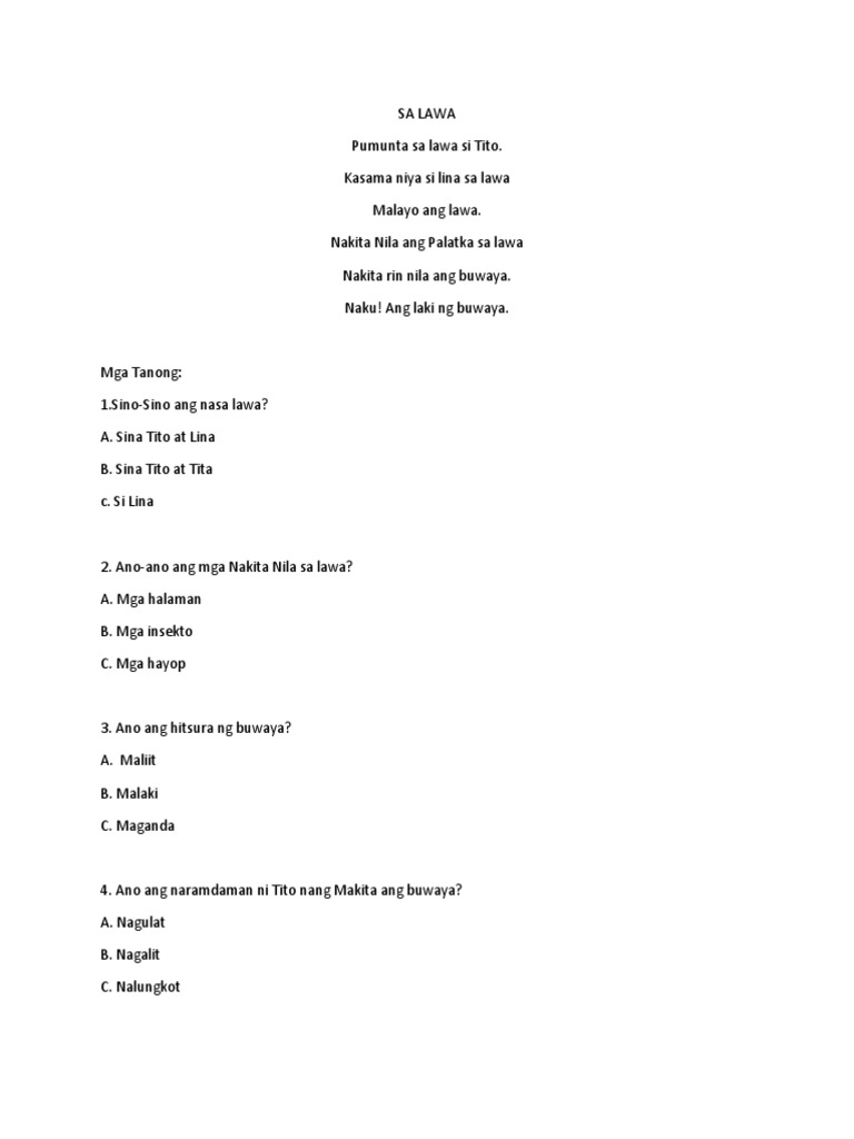 Story Grade 1 | PDF
