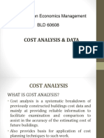 Part 1 - Cost Analysis and Cost Data