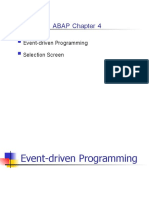 ABAP Chapter 4: Event-Driven Programming Selection Screen