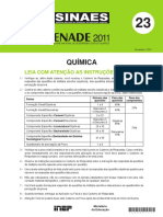 2011 - Prova de Química